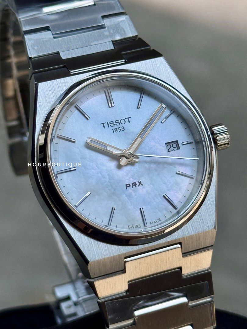 Brand New Tissot PRX 35 Pearl Dial Quartz Swiss Made Watch T137.210.11.111.00