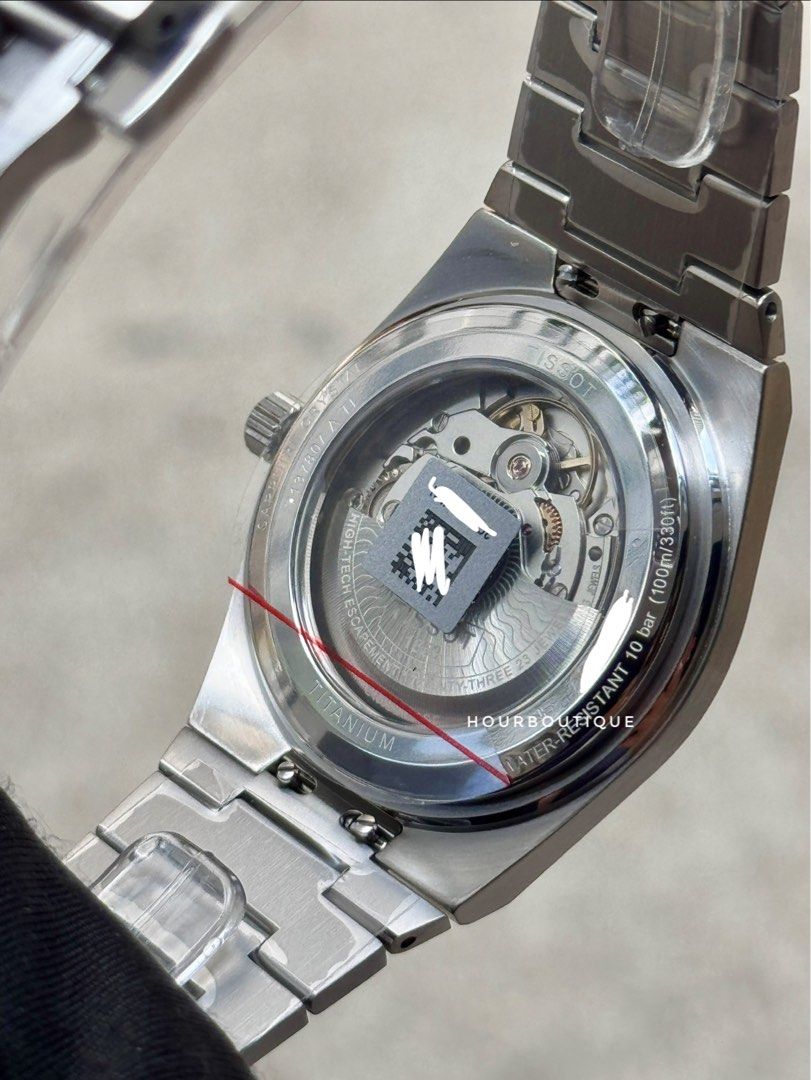 Brand New Tissot PRX 38mm Titanium Blue Dial Powermatic 80 Watch T136.807.44.041.00