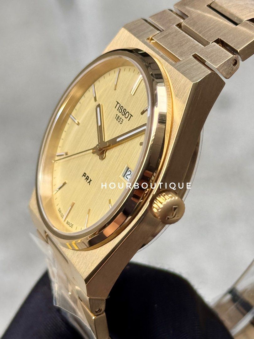 Brand New Tissot PRX 40 Quartz Gold Case Watch T137.410.33.021.00
