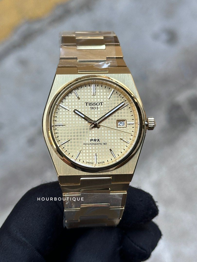 Brand New Tissot PRX PVD Gold Automatic Mens Watch T137.407.17.051.00