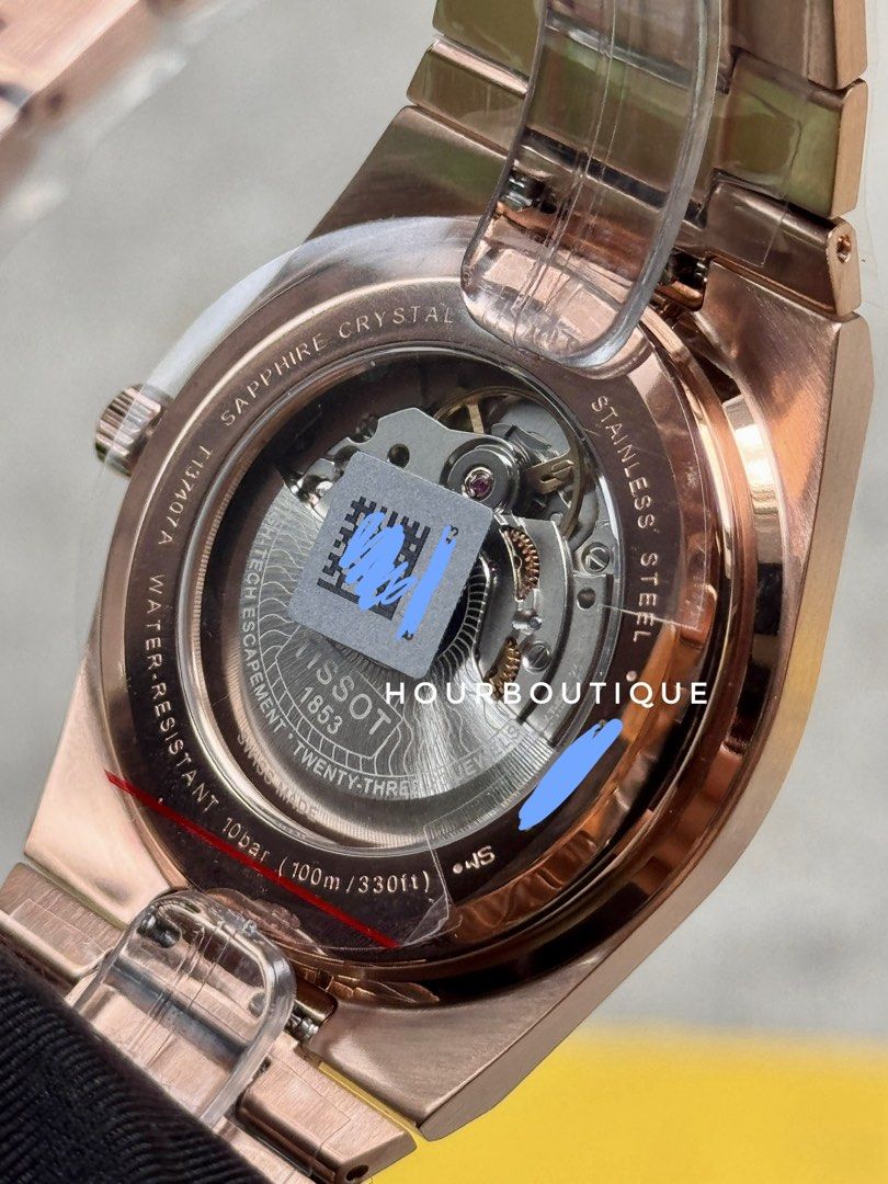 Brand New Tissot PRX PVD Rose Gold Case, Blue Dial Powermatic 80 Watch T137.407.33.041.00
