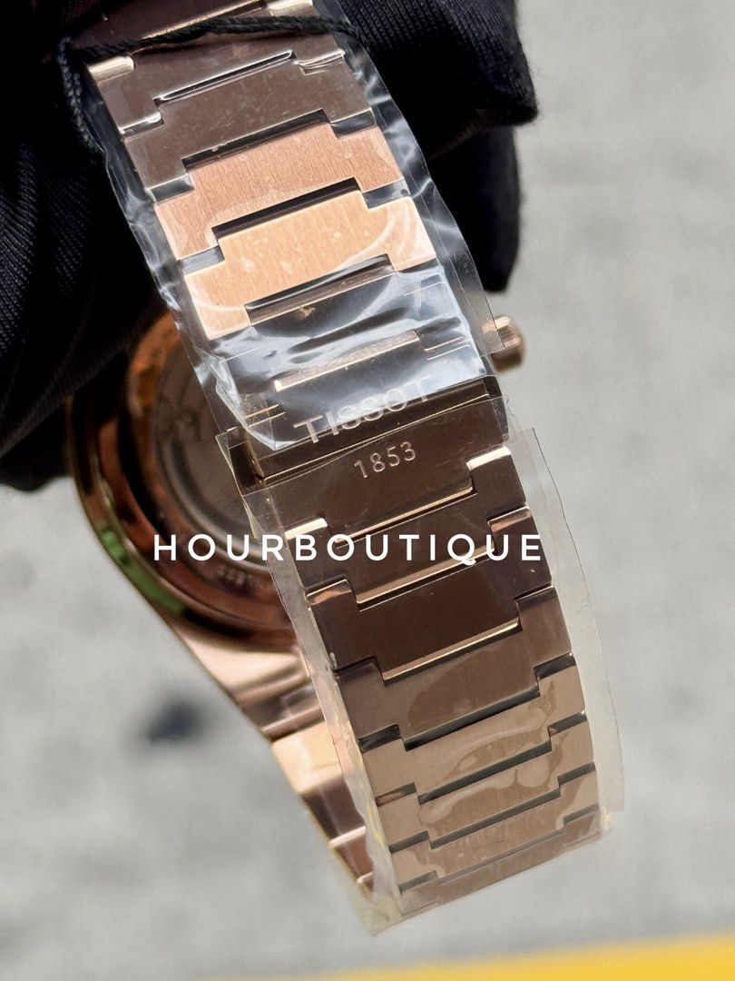Brand New Tissot PRX PVD Rose Gold Case, Blue Dial Powermatic 80 Watch T137.407.33.041.00