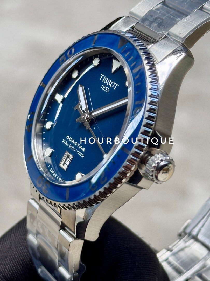 Brand New Tissot SeaStar Quartz Blue Dial Divers Watch 40mm T120