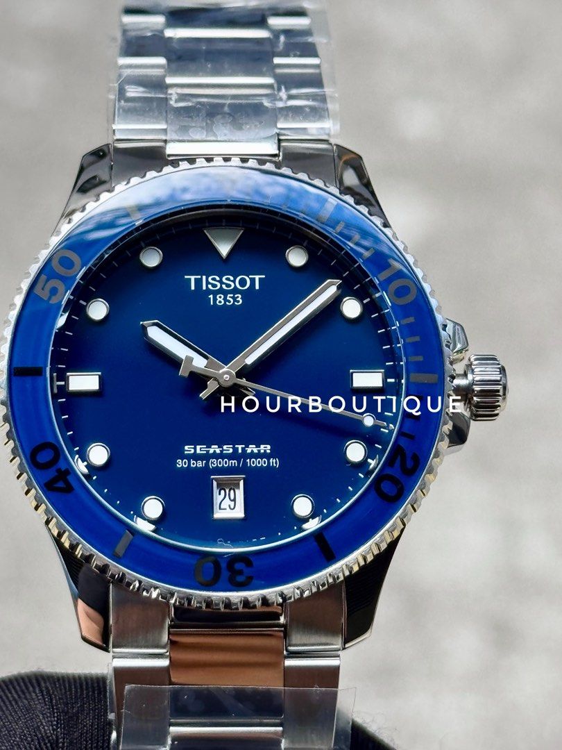 Brand New Tissot SeaStar Quartz Blue Dial Divers Watch 40mm T120.410.11.041.00