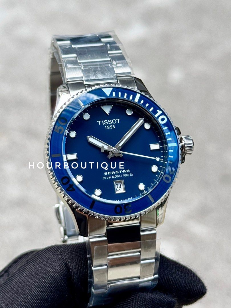 Brand New Tissot SeaStar Quartz Blue Dial Divers Watch 40mm T120.410.11.041.00