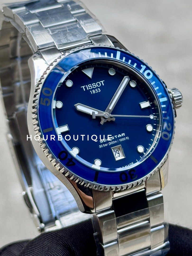 Brand New Tissot SeaStar Quartz Blue Dial Divers Watch 40mm T120.410.11.041.00