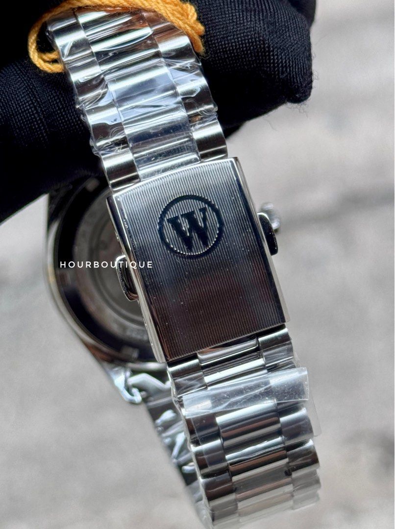 Brand New West End Watch Co. Swiss Made Rainbow Bezel Automatic Watch