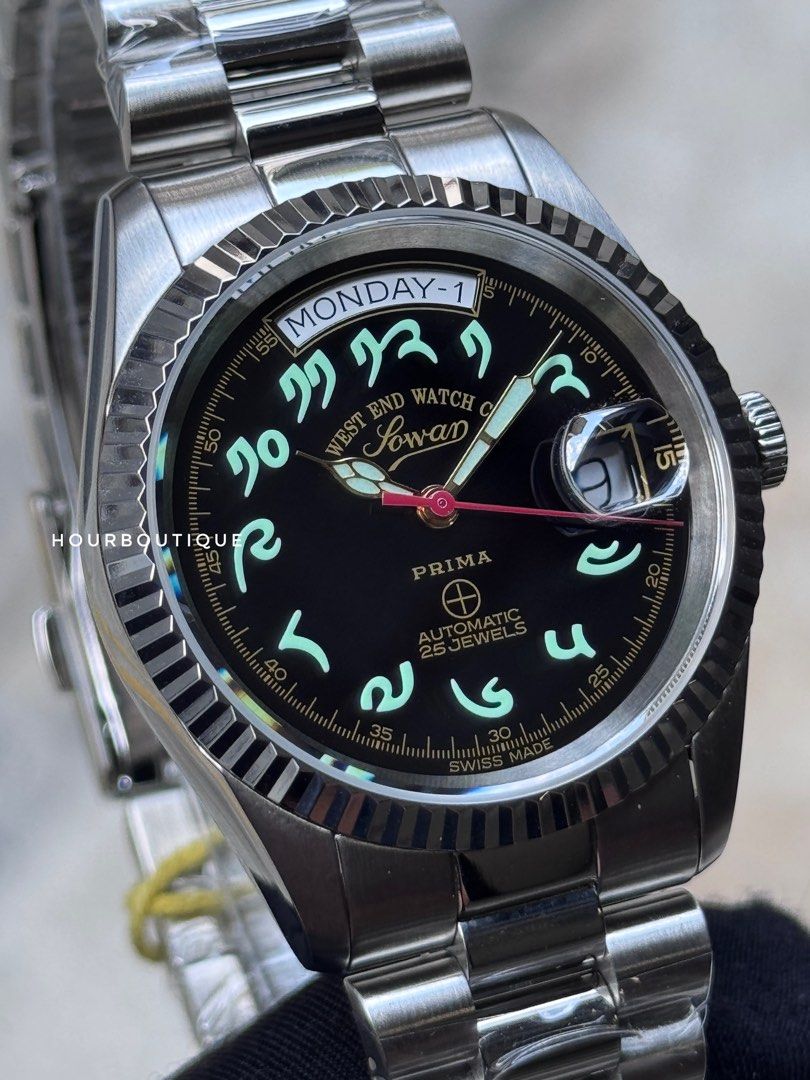 Brand New West End Watch Company 37mm Swiss Made Tibetan Dial Automatic Watch