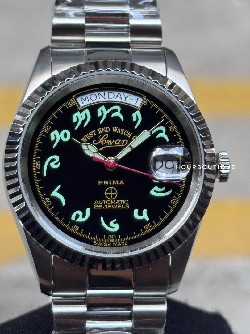 Brand New West End Watch Company 37mm Swiss Made Tibetan Dial Automatic Watch