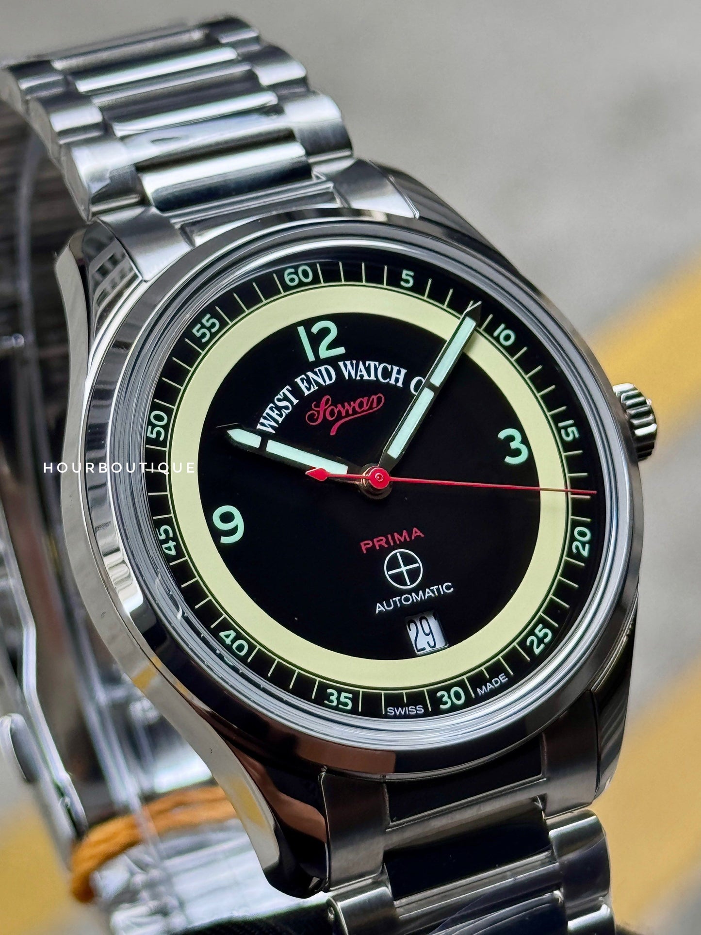 Brand New WestEnd Watch Co. Sowar Prima Swiss Made Automatic 39mm Watch