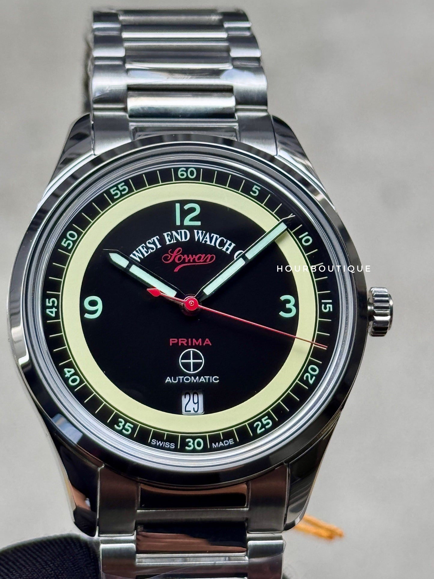 Brand New WestEnd Watch Co. Sowar Prima Swiss Made Automatic 39mm Watch