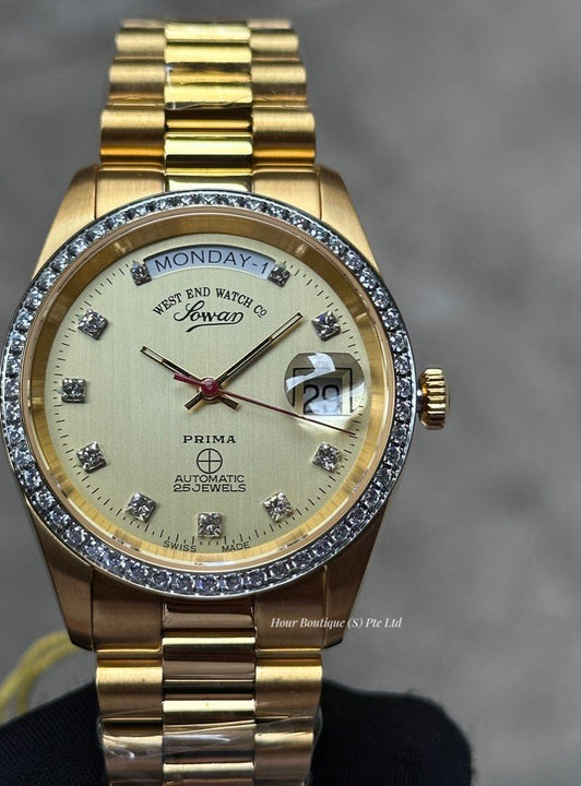 Brand New Westend Watch Company Swiss Made Automatic Full PVD with Zirconia Stones Watch