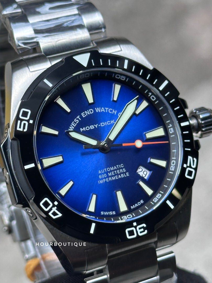 Brand New WestEnd Watch Company Moby Dick Special Edition Automatic Divers Watch Swiss Made