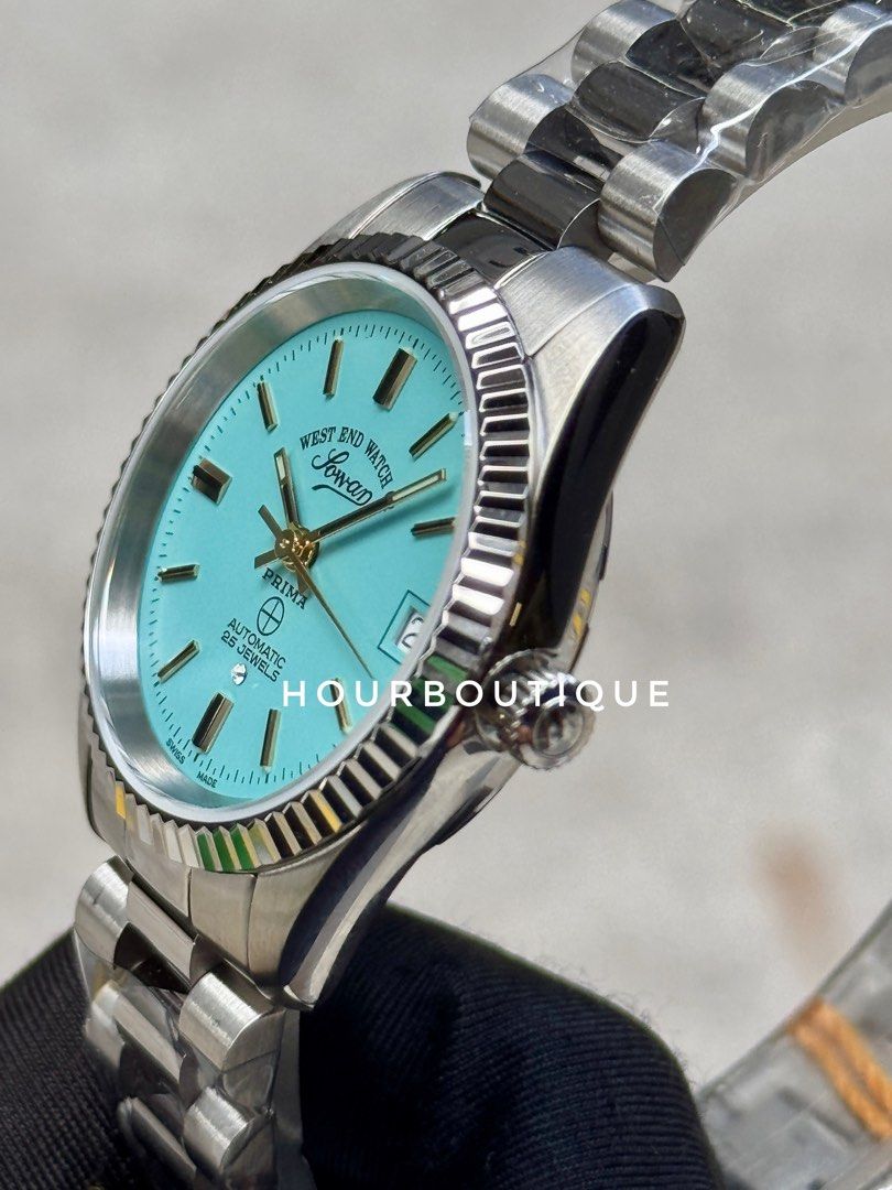Brand New WestEnd Watch Company 32mm Swiss Made Automatic Watch Turquoise Dial