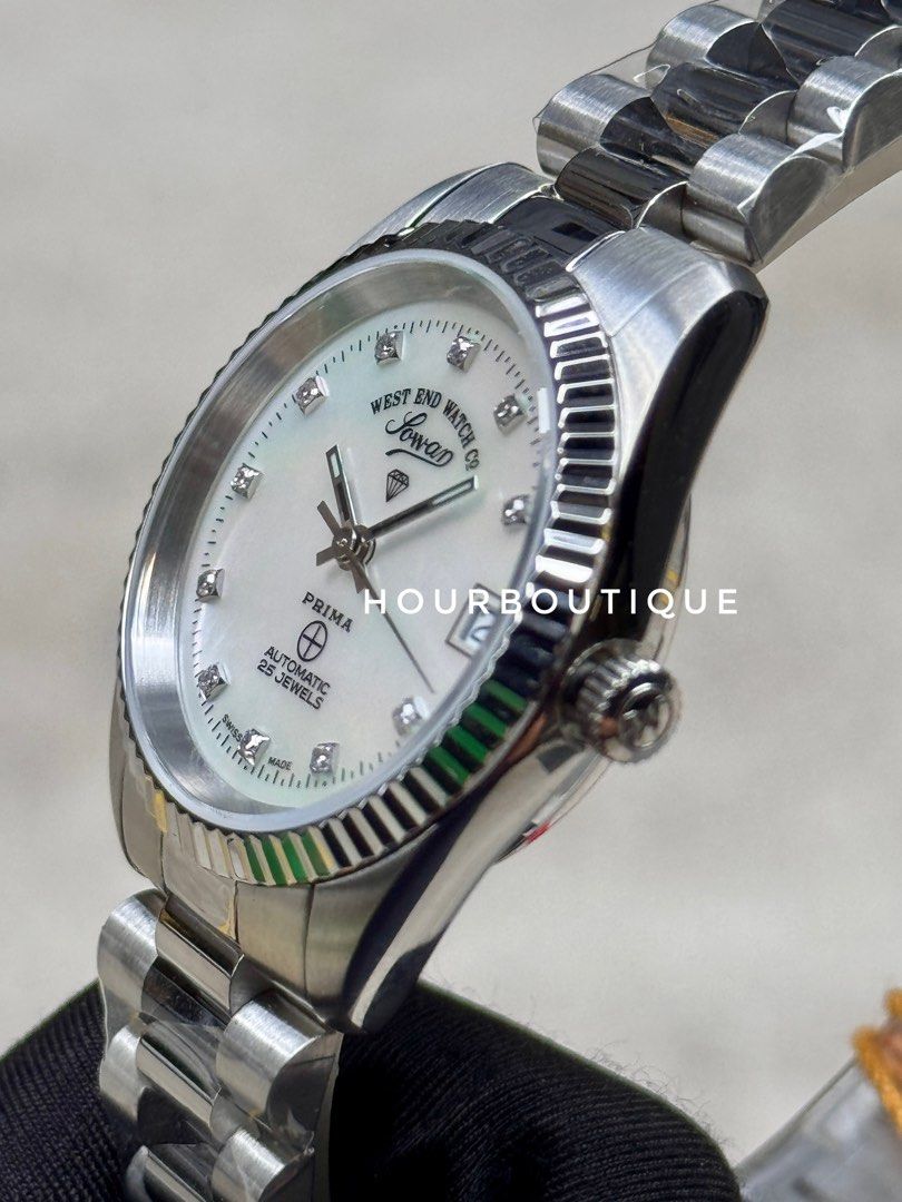 Brand New WestEnd Watch Company 32mm Swiss Made Pearl Dial with Diamonds Watch