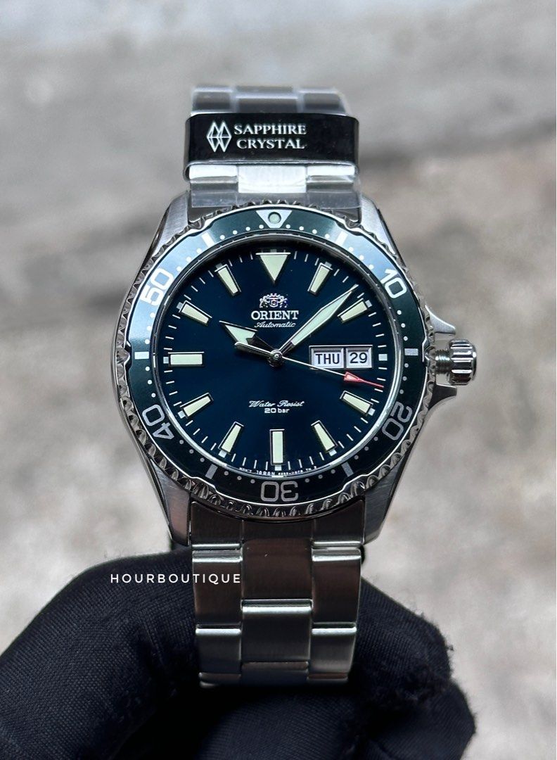 Orient Kamatsu Mako 3 Emerald Green Dial Mens Automatic Divers Watch RA-AA0004E